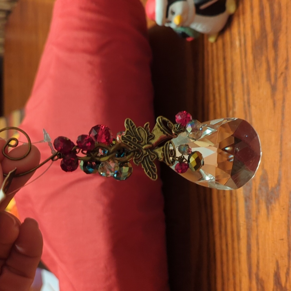 Crystal teardrop Tradition Keepers ornament by Noelle